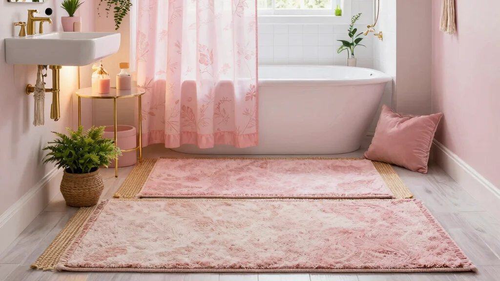 12 Pink Bathroom Rug Ideas From Blush to Hot Pink for Every Style