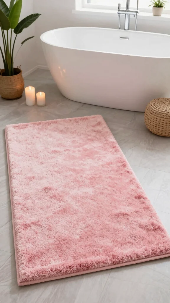 12 Plush Bathroom Rug Ideas for a Soft Luxurious Feel Underfoot - 8. Soft Microfiber Rugs 1