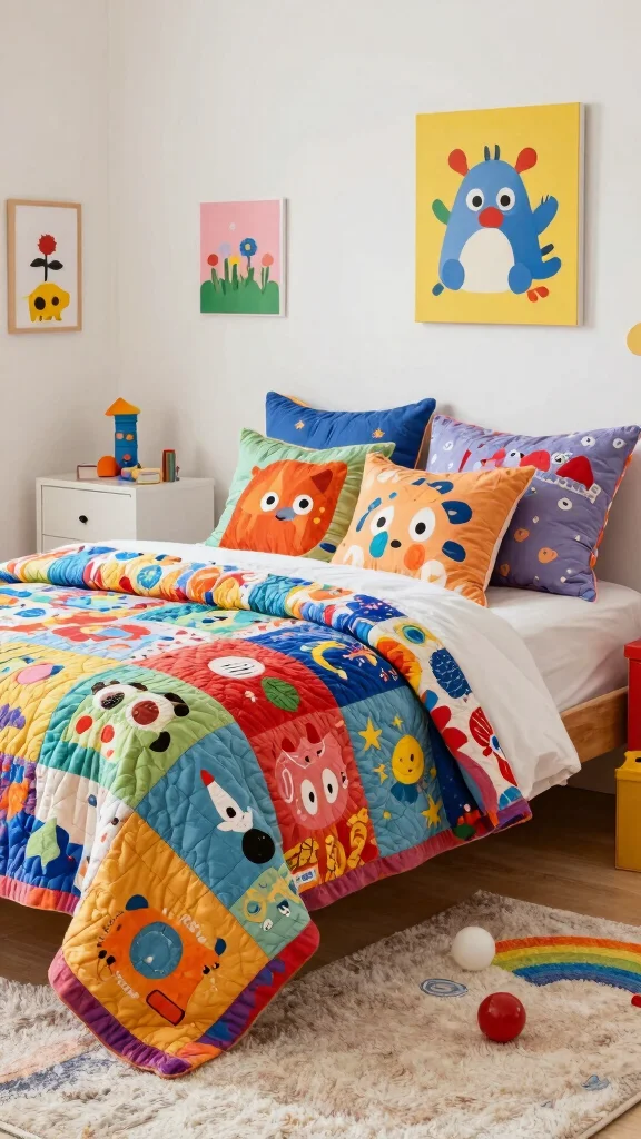 12 Quilted Pillow Ideas for a Textured Patchwork-Inspired Home Detail - 12. Quilted Baby and Kids Pillows 1