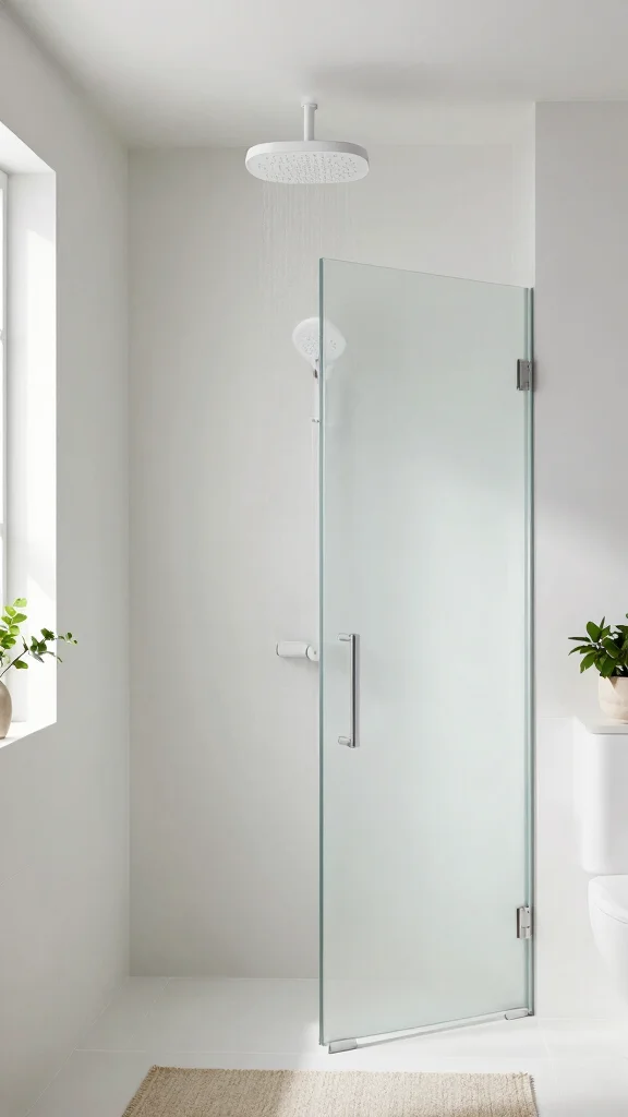 12 Rainfall Shower Head Ideas for a Luxurious Immersive Shower - 5. Minimalist Designs 1