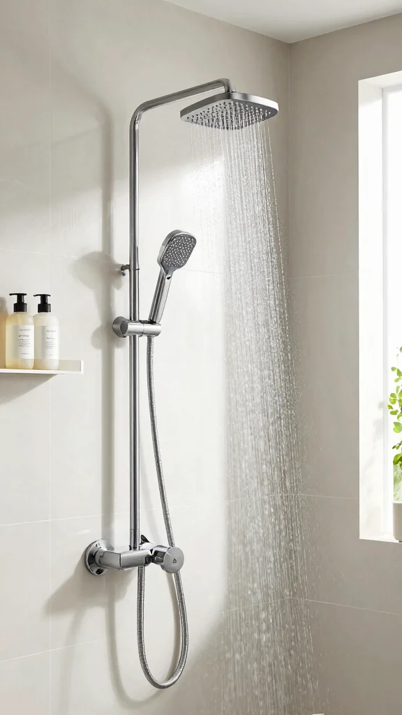 12 Rainfall Shower Head Ideas for a Luxurious Immersive Shower - 9. Wall-Mounted Rainfall Shower Heads 1