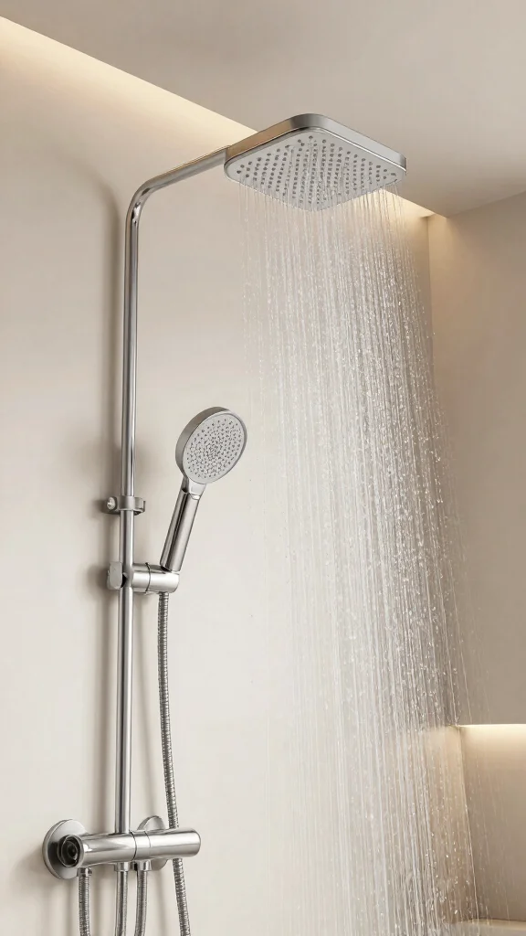12 Rainfall Shower Head With Handheld Ideas for a Complete Shower System - 10. Wall-Mounted vs. Ceiling-Mounted Rainfall Shower Heads 1