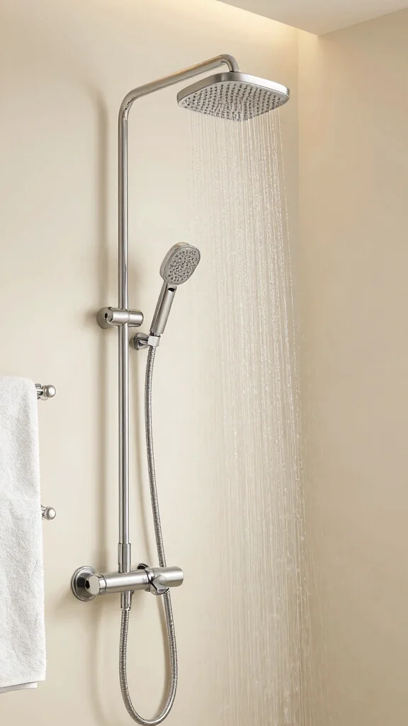 12 Rainfall Shower Head With Handheld Ideas for a Complete Shower System - 12. Coordinated Bathroom Themes with Shower Fixtures 1