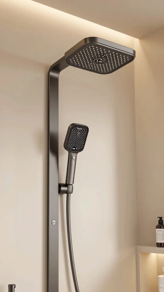 12 Rainfall Shower Head With Handheld Ideas for a Complete Shower System - 4. Smart Shower Heads for High-Tech Comfort 1