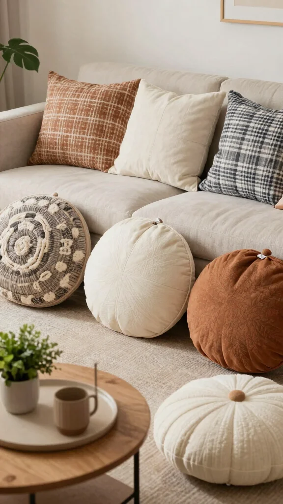 12 Round Pillow Ideas for a Soft Sculptural Couch or Bed Detail - Conclusion 1