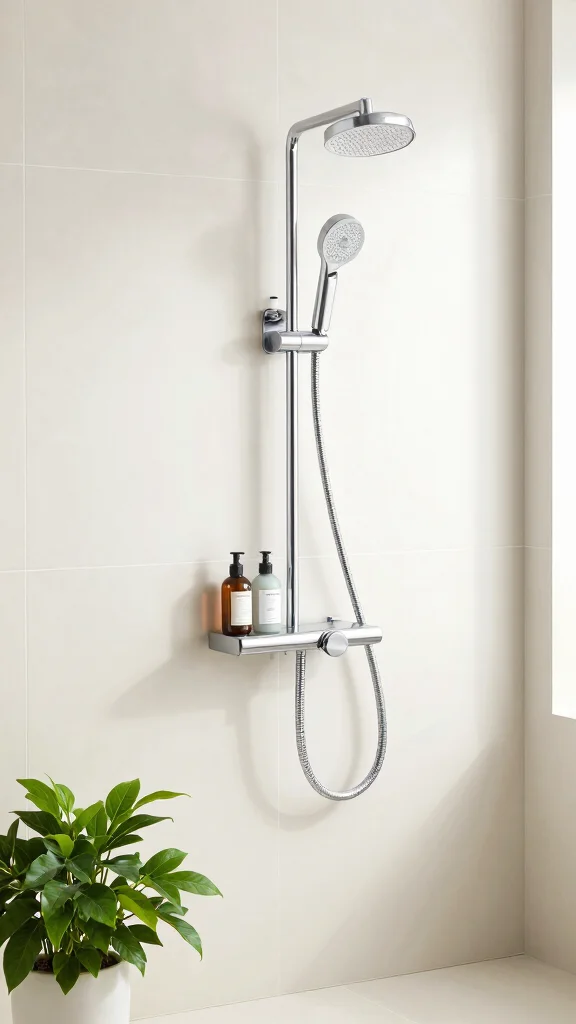 12 Shower Head Replacement Ideas to Upgrade Your Shower Without a Renovation - 2. Handheld Shower Head 1