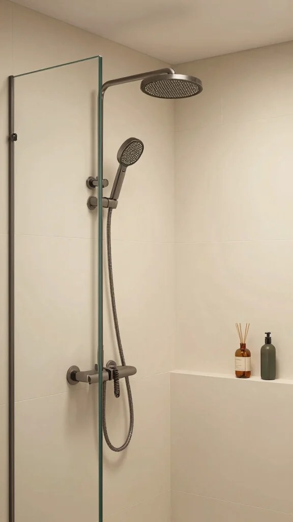 12 Shower Head Replacement Ideas to Upgrade Your Shower Without a Renovation - 9. Adjustable Shower Head 1
