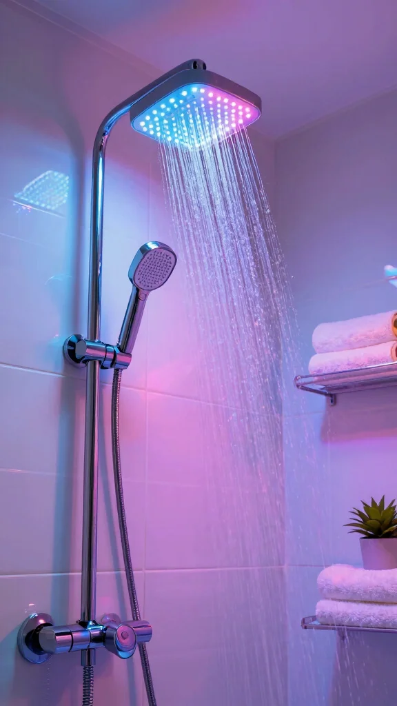 12 Shower Head With Built-In Filter Ideas for Cleaner Softer Water - 5. LED Shower Head with Filter 1