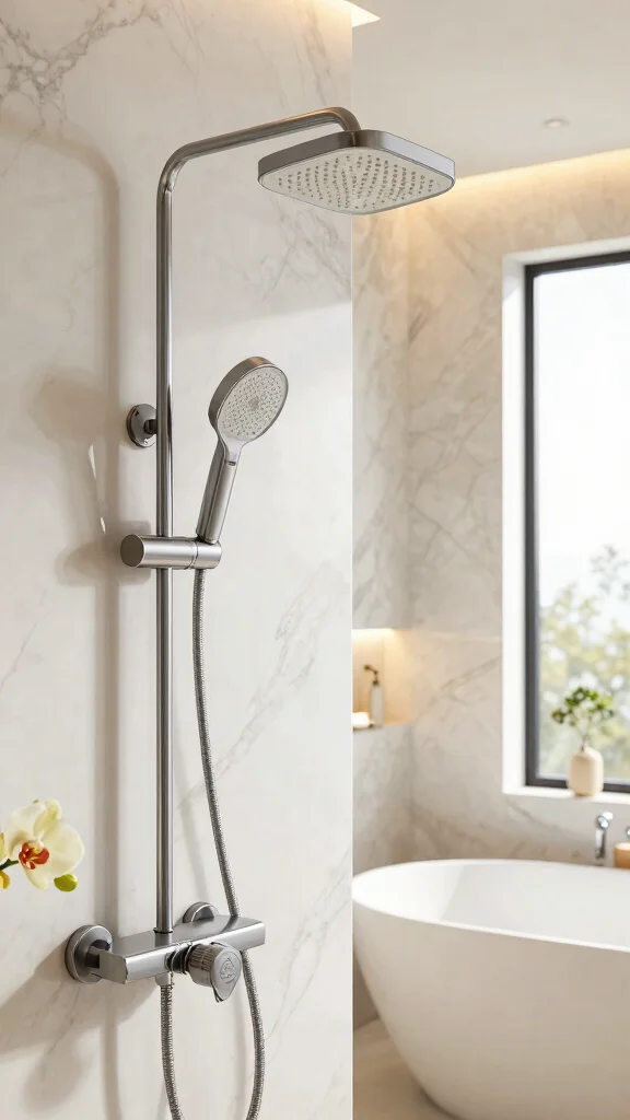 12 Shower Head With Built-In Filter Ideas for Cleaner Softer Water - 6. Adjustable Multi-Function Shower Head with Filtration 1