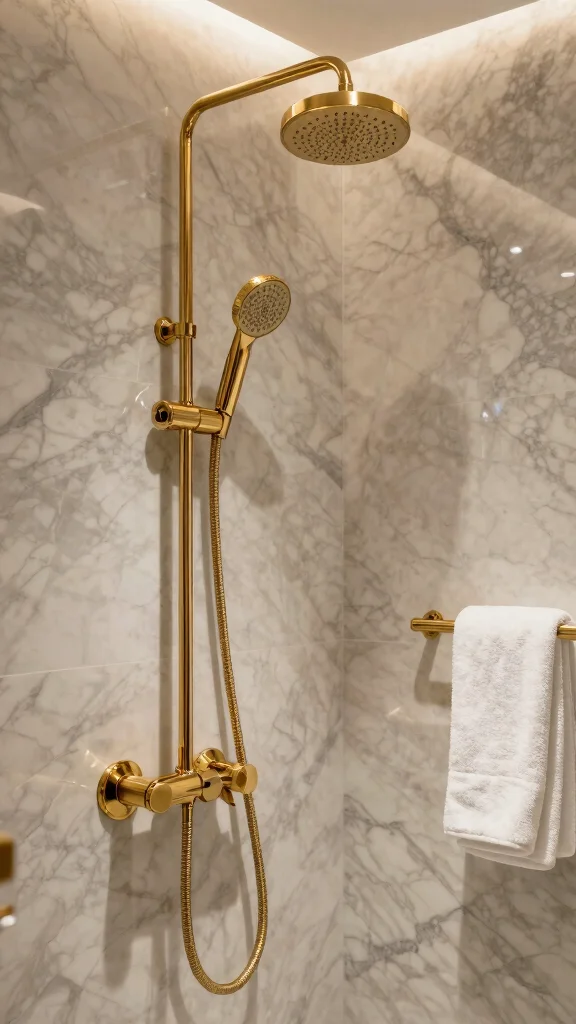 12 Shower Head and Handheld Combo Ideas for the Most Versatile Shower - 10. Luxury Fixtures for a High-End Feel 1