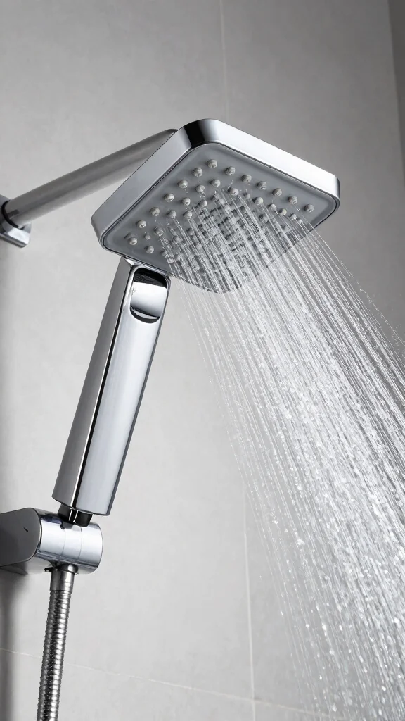 12 Square Shower Head Ideas for a Geometric Modern Bathroom Look - 4. Adjustable Square Shower Head 1