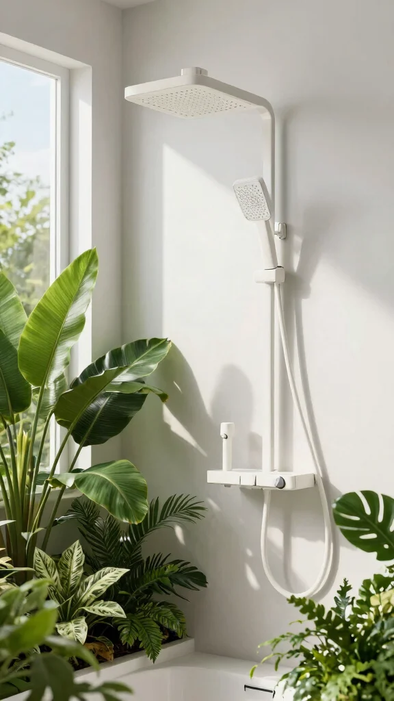 12 Square Shower Head Ideas for a Geometric Modern Bathroom Look - 5. Eco-friendly Square Shower Head 1