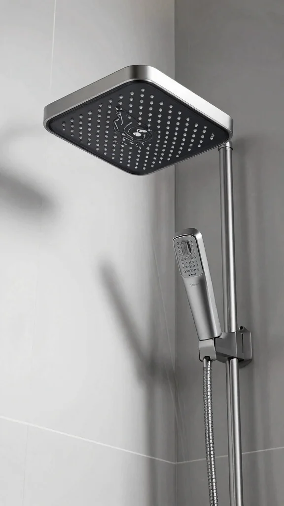 12 Square Shower Head Ideas for a Geometric Modern Bathroom Look - 9. Customizable Square Shower Head 1