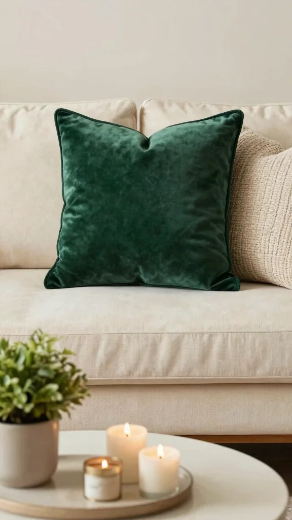 12 Textured Pillow Ideas for Depth, Warmth, and Tactile Interest - 3. Velvet Glam Pillows 1