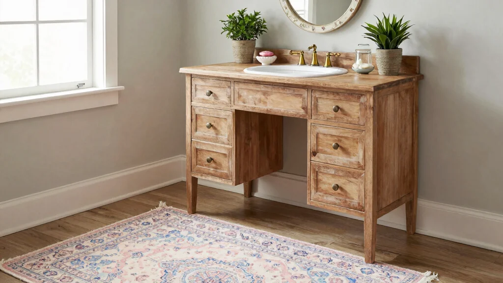 12 Vintage-Style Bathroom Rug Ideas for a Nostalgic Character-Rich Floor