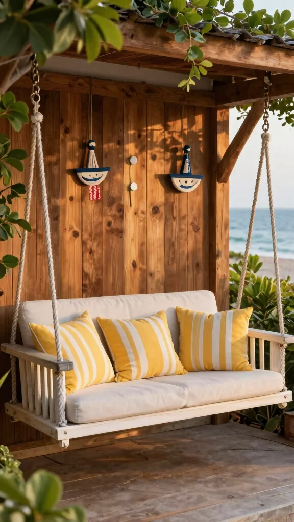 12 Yellow Pillow Ideas for a Sunny Cheerful Pop of Color - 7. Striped Sunshine 1