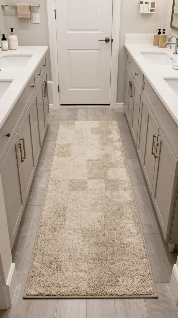 13 Bathroom Rug Collection Ideas for a Matched Polished Bathroom Floor - 13. Customizable Runner Rugs 1