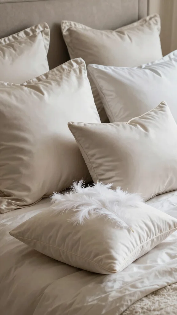13 Bed Pillow Ideas for a Hotel-Worthy Layered Sleep Setup - 12. Luxe Layering with Down and Feather 1