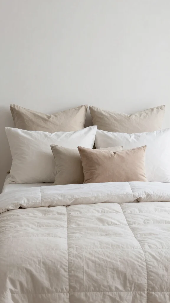 13 Bed Pillow Ideas for a Hotel-Worthy Layered Sleep Setup - 9. Embrace Minimalism 1