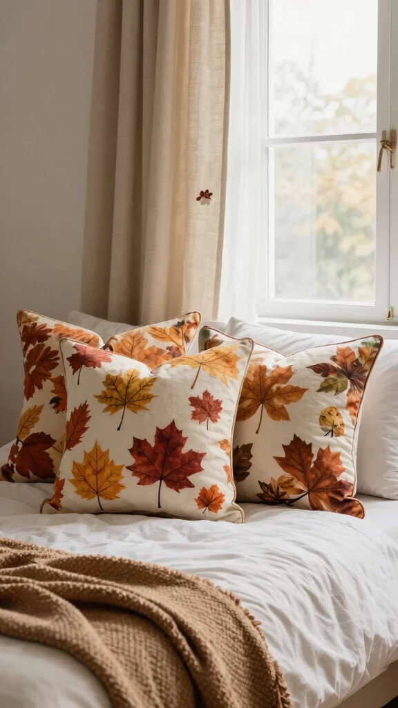 13 Bedroom Pillow Ideas for a Cozy Styled Sleep Space - 12. Seasonal-Themed Pillows for Festive Flair 1