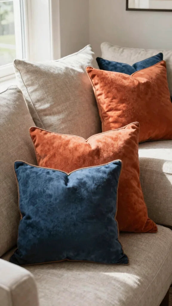 13 Couch Pillow Arrangement Ideas That Look Curated and Effortless - 12. Functional Styling 1