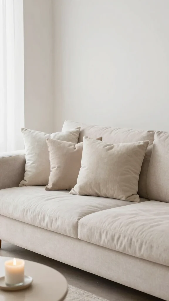 13 Couch Pillow Arrangement Ideas That Look Curated and Effortless - 8. Minimalist Approach 1