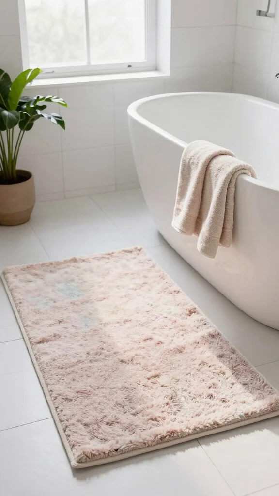 13 Non-Slip Bathroom Rug Ideas for Safety and Style on Any Floor - 1. Classic Cotton Comfort 1