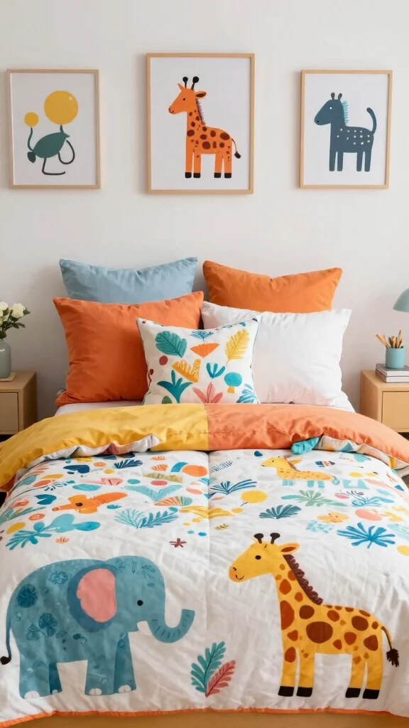 13 Patterned Pillow Ideas for a Bold Eye-Catching Couch or Bed Display - 6. Playful Animal Prints 1