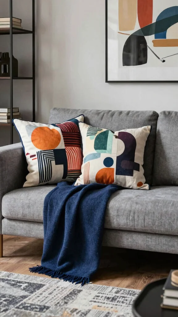 13 Pillow and Throw Combo Ideas for a Cozy Cohesive Living Space - 10. Urban Chic 1