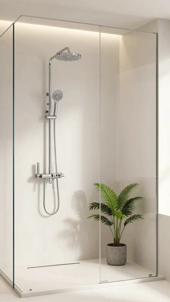 13 Rain Shower Head Ideas for a Spa-Like Rainfall Experience at Home - 1. Minimalist Marvel – The Ultra-Modern Rain Shower Head 1