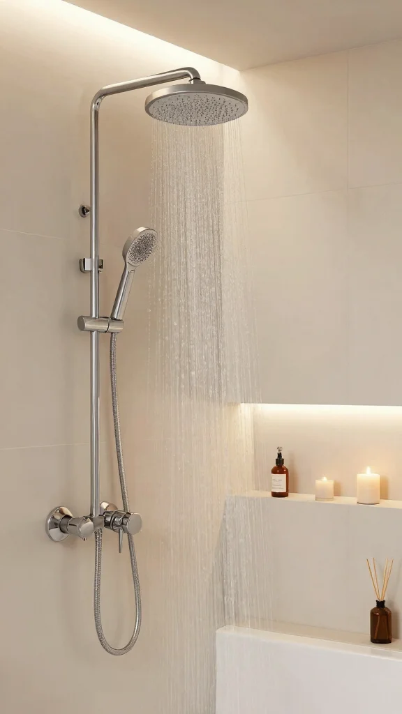 13 Rain Shower Head Ideas for a Spa-Like Rainfall Experience at Home - 6. Spa Retreat – Multi-Function Rain Shower Heads 1