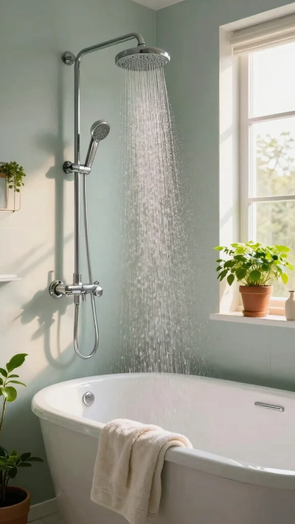 13 Shower Head With Handheld Combo Ideas for Flexibility and Full Coverage - 1. Eco-Conscious Rainfall Shower Combo 1