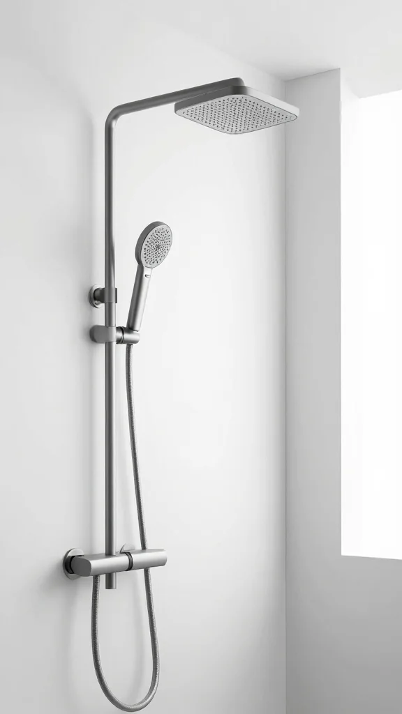 13 Shower Head With Handheld Combo Ideas for Flexibility and Full Coverage - 13. Streamlined Modern Designs 1