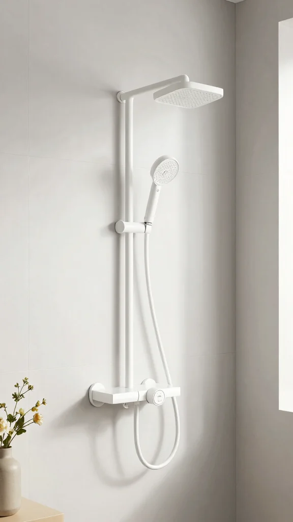 13 Shower Head With Handheld Combo Ideas for Flexibility and Full Coverage - 5. Wall-Mounted Handheld Shower Designs 1