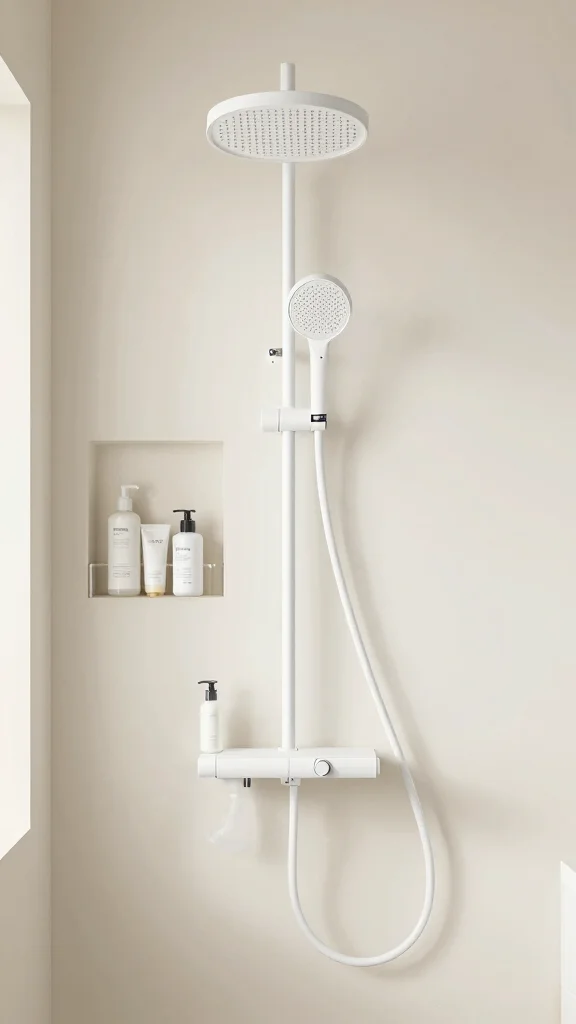 13 Shower Head With Handheld Combo Ideas for Flexibility and Full Coverage - 7. Compact Shower Head Combos for Small Spaces 1