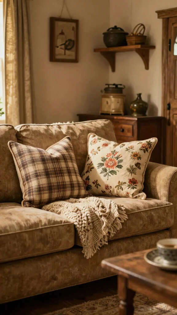 14 Decorative Pillow Ideas for Every Style Room and Color Palette - 10. Farmhouse Chic 1