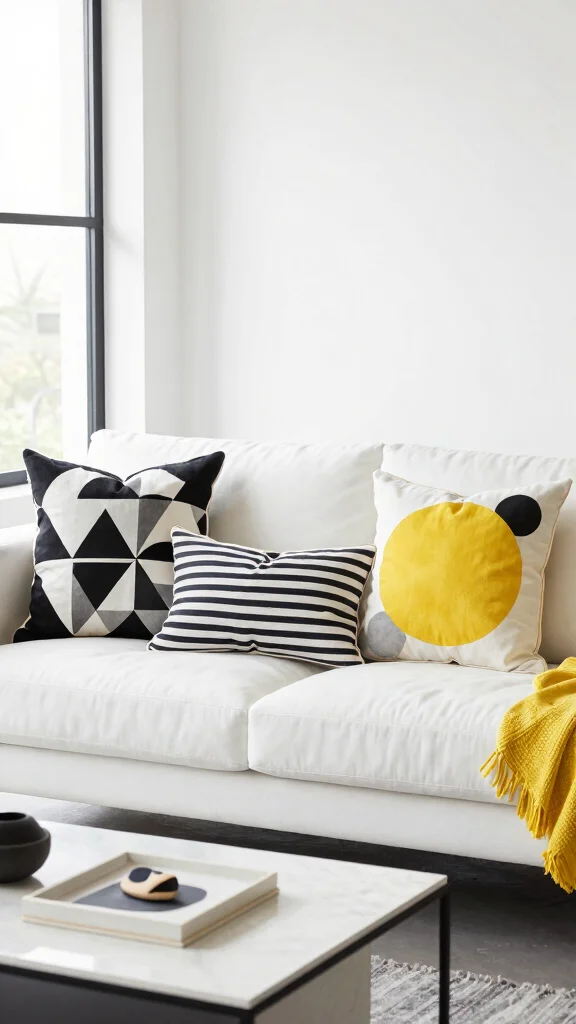 14 Decorative Pillow Ideas for Every Style Room and Color Palette - 9. Geometric Wonders 1