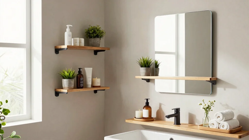 13 Under-Mirror Bathroom Shelf Ideas for Countertop and Wall Storage - marketfurniture.blog