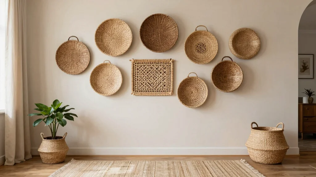 14 Five Basket Wall Display Ideas for a Lush Layered Boho Wall - marketfurniture.blog